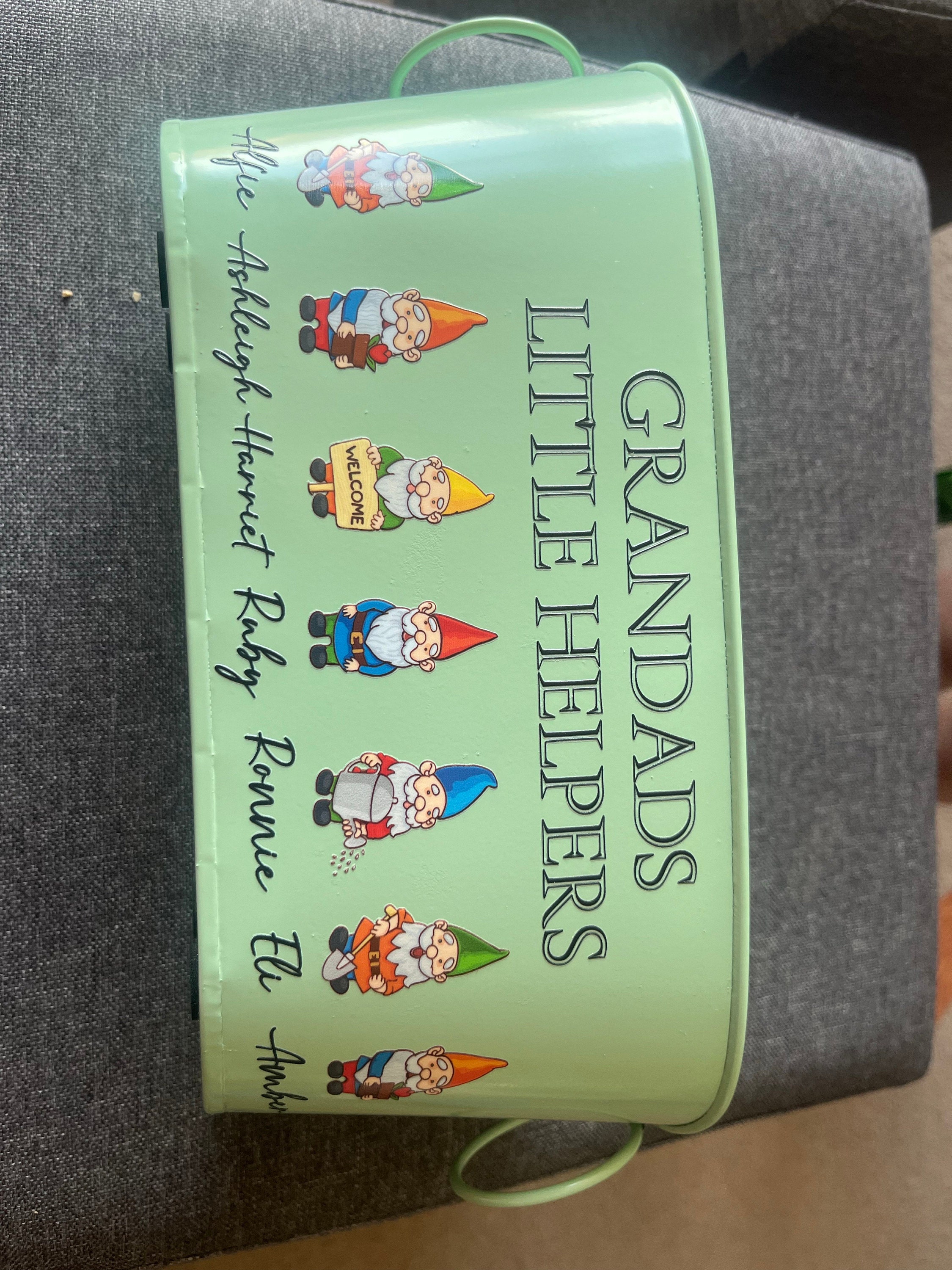 Fathers Day Gift, Fathers Day Gift For Grandad, Gift for Grandad, Personalised Plant Pot, Grandads Garden, Planter Box, Metal Planter,