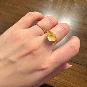 Customer photo from fushigihu, New Statement Raw Citrine Ring