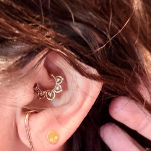 Customer photo, Skull Earrings