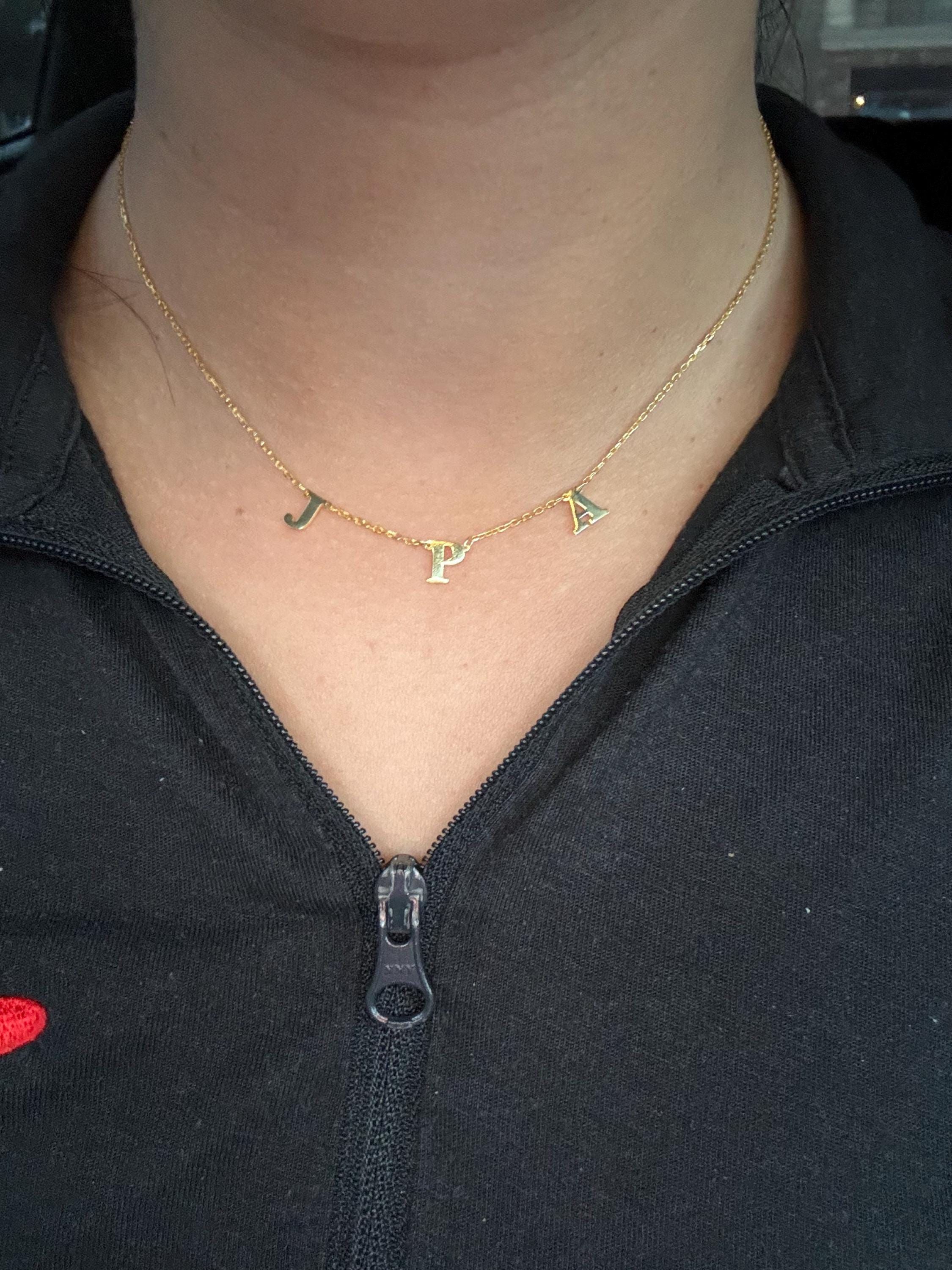 14K GOLD NAME NECKLACE, Personalized Necklace, Minimalist Necklace with Name, Initial Necklaces, Necklace for Women