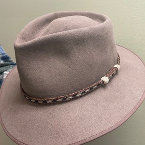 Horsehair Hat Band, Narrow, Cowboy Hat Horsehair Hat Band, No Tassels ...