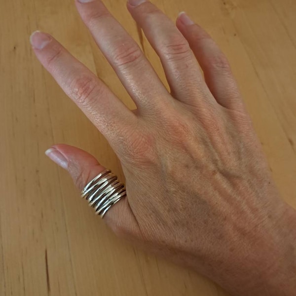 Mint & Lily Wire Wrap Statement Ring main image 0