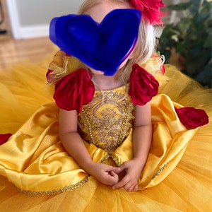 Enfant La Belle & la Bête Robe Déguisement Princesse Belle Tenue de  vacances Disney World Cosplay Disneyland® Vêtements d'habillage d'Halloween  -  Canada