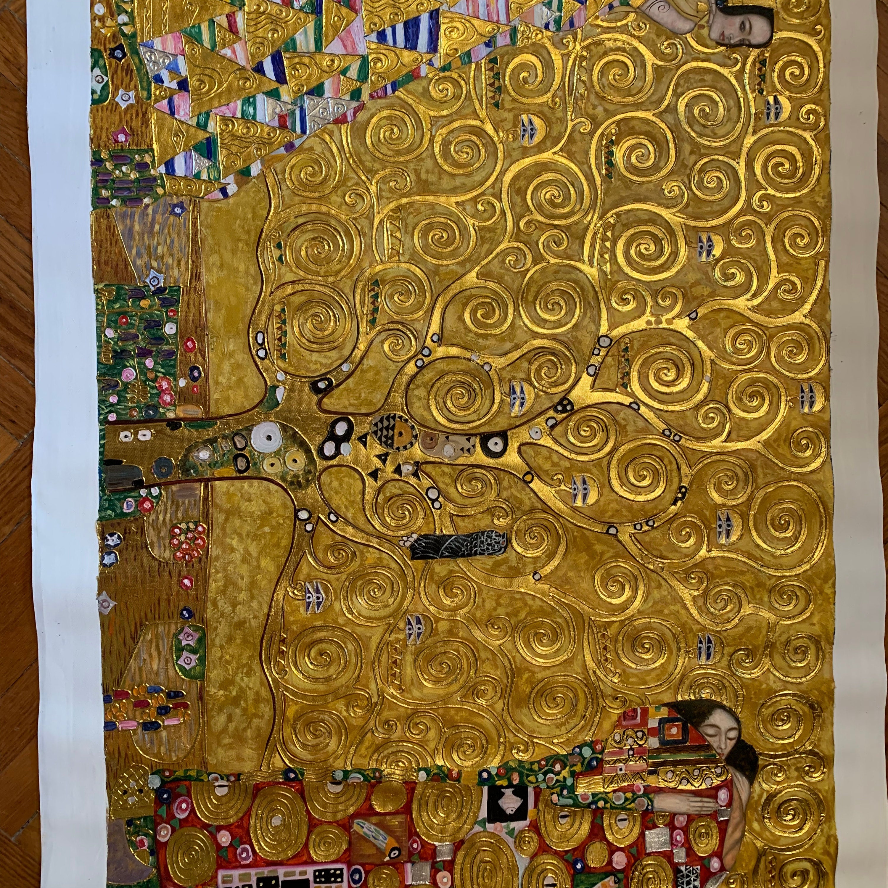 Gustav Klimt Tree of Life reproduction oil painting on canvas Etsy