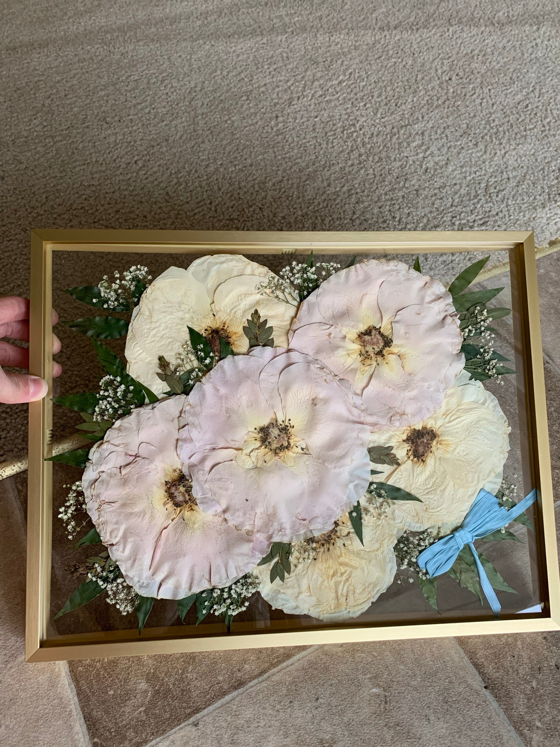 Preserved flowers from Courtney's etsy review