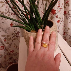 Customer photo from Beata, New Statement Raw Citrine Ring