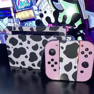 Nintendo Switch Skin // Pink Cow Design // 3M High Quality Full ...
