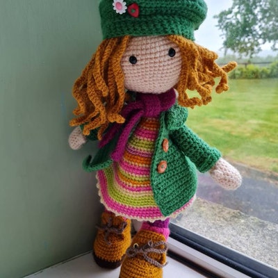 Crochet Pattern for Doll IDA, Pdf deutsch, English, Nederlands, Español ...