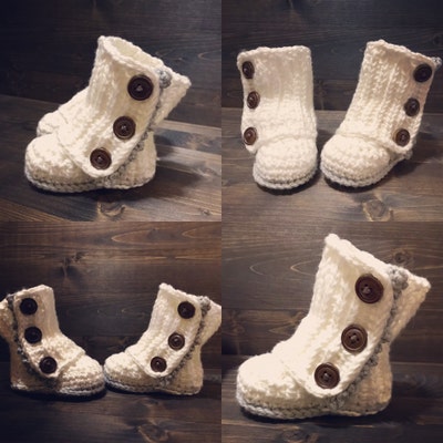 Crochet Pattern Baby Wrap Boot Boy Girl Instant Download PDF Baby Booty ...