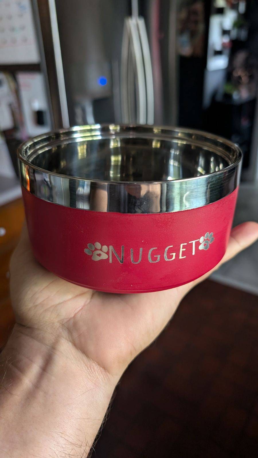 Custom Dog Bowl, Personalized Dog Food Bowl with Name, Dog Food/Water Bowls, Small-Large Bowls for Pet, Stainless Steel Cat Feeder Bowl Pet Gift