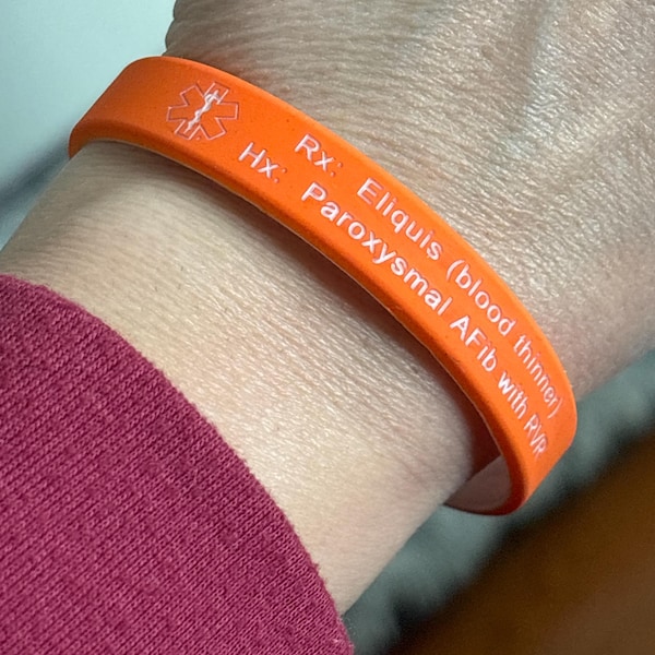 Men's Medical Bracelets Custom Medical Alert Bracelet Silicone