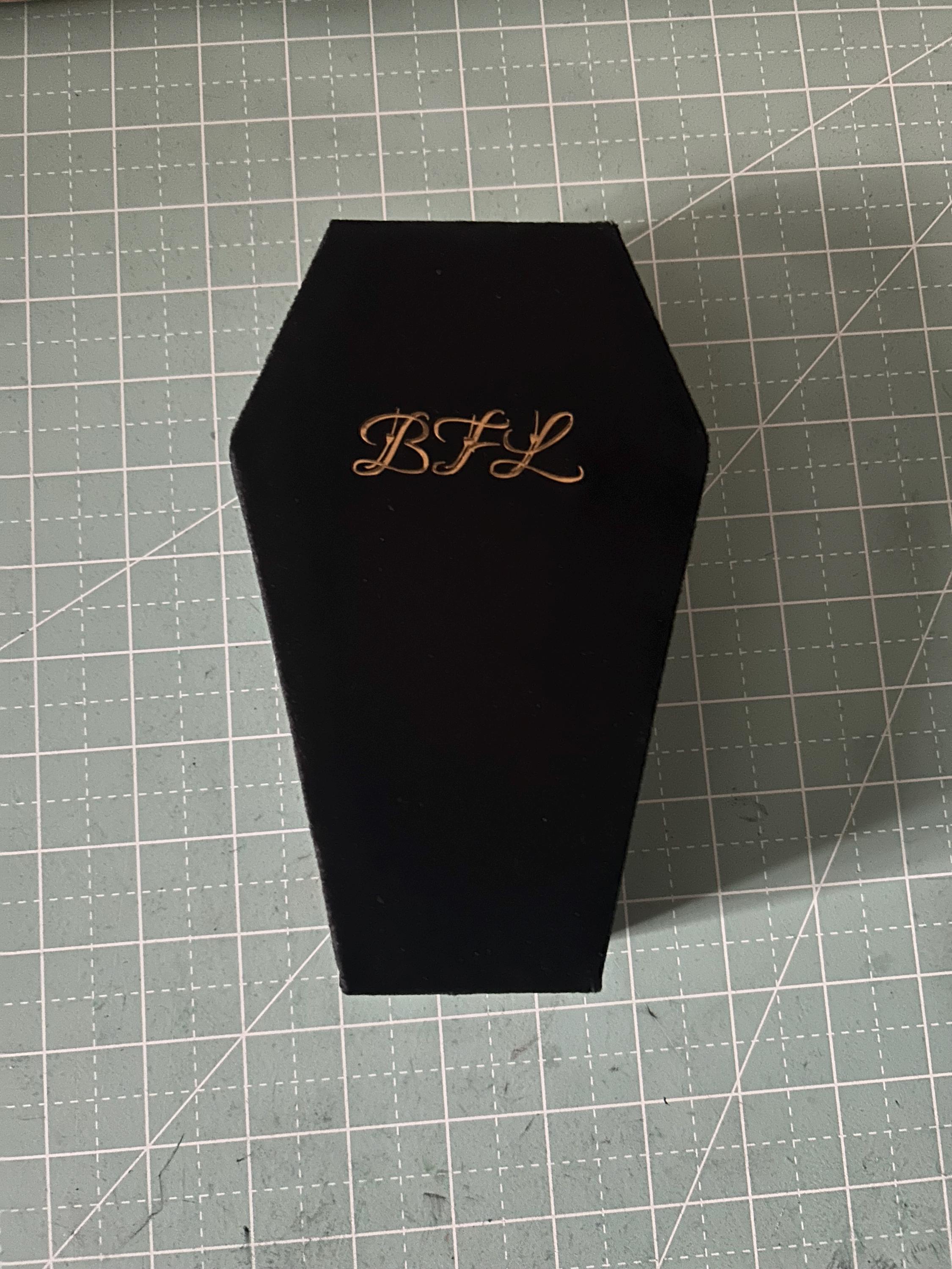 Handmade Personalized Coffin Jewelry Box- Gothic Bridesmaid Gifts Jewelry Box-Custom Halloween Jewelry Organizer Goth Gifts-Christmas Gifts