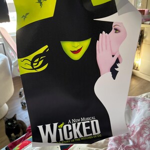映画「Wicked」ポスター：キャンバスにプリントされたミュージカル