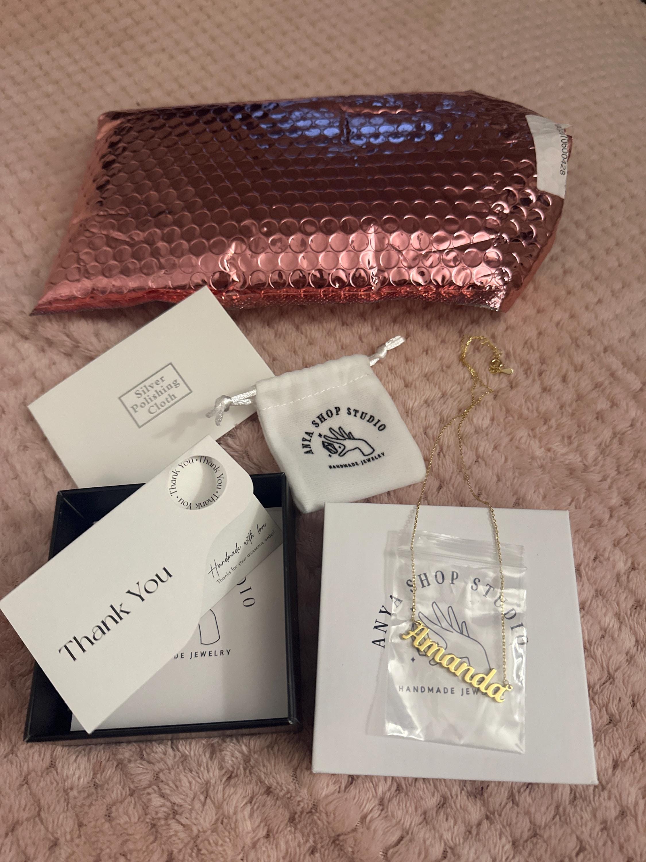 Benutzerdefinierte Namenskette, 18 Karat vergoldete Namenskette, personalisierte Namenskette, Geburtstagsgeschenk für sie, Muttertagsgeschenk, Geschenk für Mama