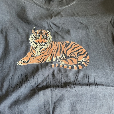 Cincy Retro Bengal Tiger Sweatshirt - Etsy