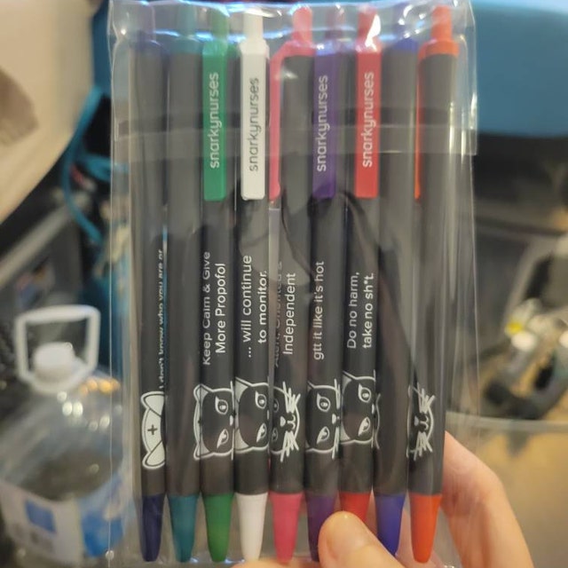 8 PC Nurse Pens Funny Nurse Pens Bulk Snarky Cute Novelty Nurses Pen Set  For Nursing School Students RN Medical Assistants Hospital Essentials  Office
