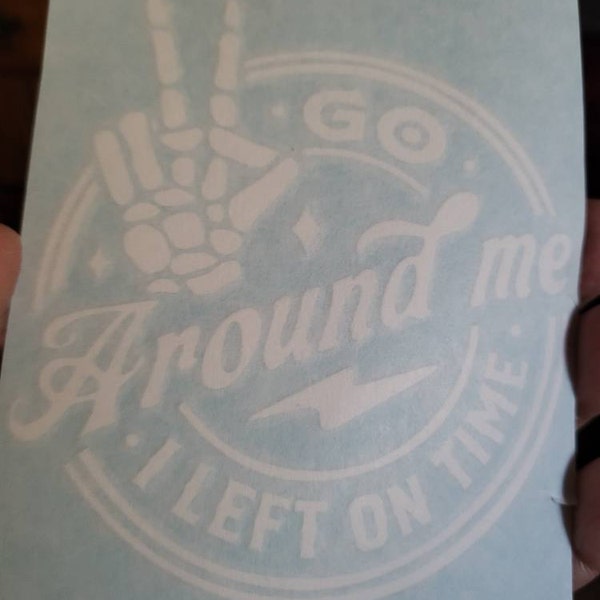 Stick Figure Flipping off Vinyl Decal - Etsy