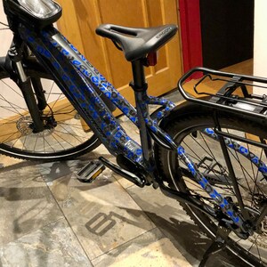 Decalcomanie Per Adesivi Per Bici Da Carico In Vinile Fustellato Con Striscia Riflettente Per Cerchioni Veloviz - Foto 6