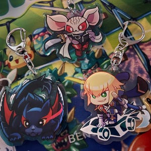 BLAZBLUE ストラップ つながる 連結 チャーム Blazblue Keychains - Etsy