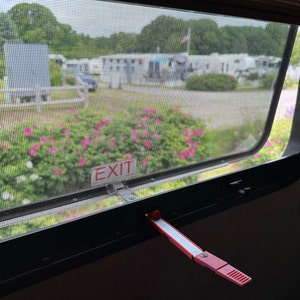 RV Emergency Exit Window Multi Position Latch Adapter Including Wind ...