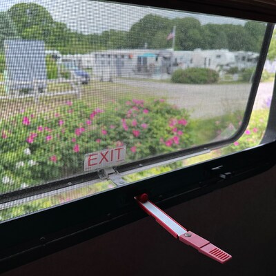 RV Emergency Exit Window Multi Position Latch Adapter Including Wind ...