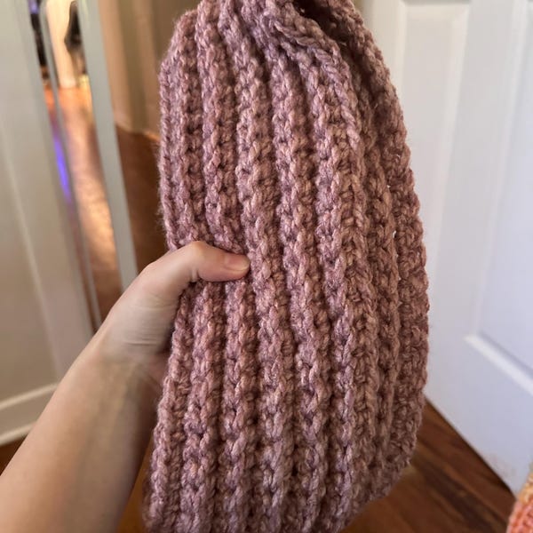 Crochet Pattern | the Graham | Chunky Long Oversized Ribbed Scarf Easy ...