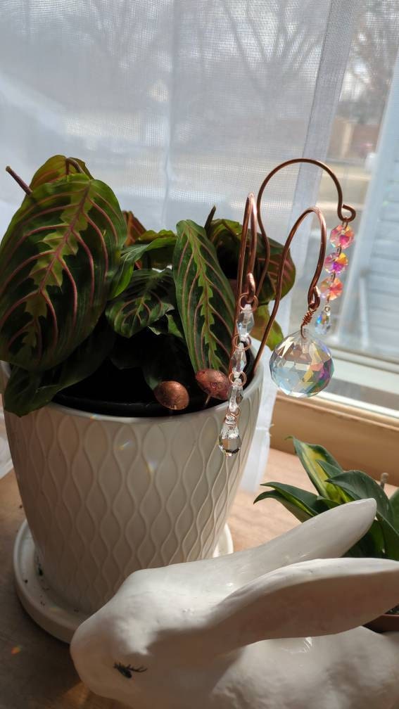 COPPER Plant Stake Sun Catchers