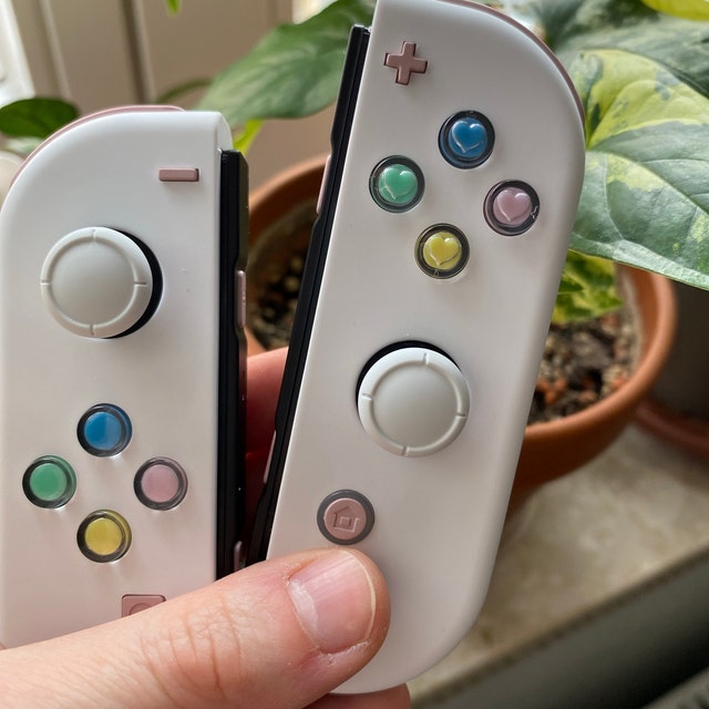 カスタムJoy-con　WHITE×PINKメタリック2 定番人気！ カスタムJoy-con WHITE×PINKメタリック2 Nintendo
