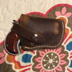 Lost River Leather Brown Pocket Holster For American Derringer/Cobra .380 Or 9mm Big Bore