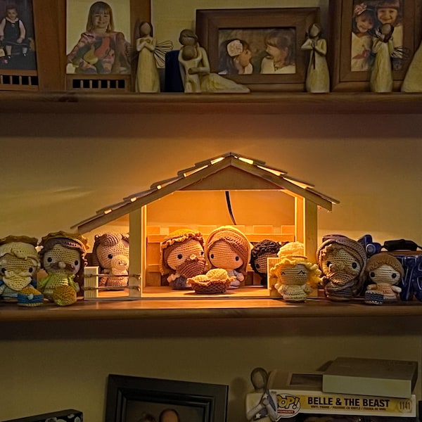 7-in-1 Nativity Crochet Pattern Set Stable Goatling Elephant DIY ...