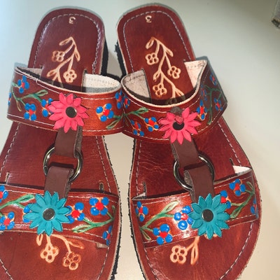 mexican style leather sandals