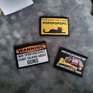 Parla Del Tuo Gatto Ho Detto PSPSPSPSPS Funny Cat Patch Cute Cats - Foto 13