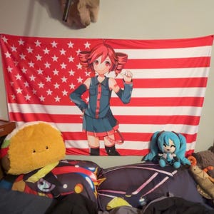 Tet O Synthe Sizer Anime Wall Tapestry for Music Lovers - Indoor