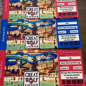 Great Wolf Lodge Surprise Trip Reveal Tickets, Printable Surprise Great ...