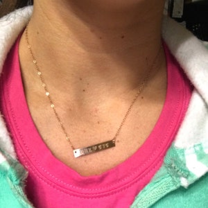bar necklace