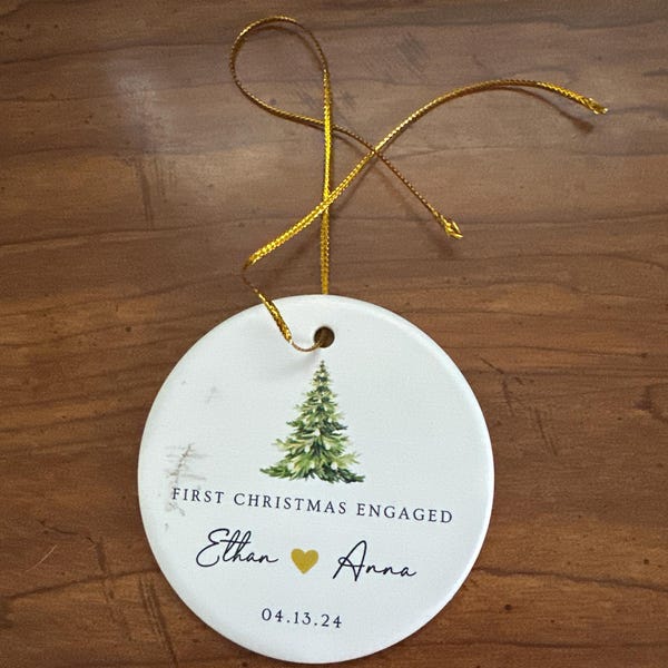 Babys personalized 2nd christmas ornament