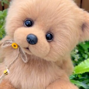 リアルなスタッフ付きレッサーパンダのおもちゃ OOAK コレクター向け