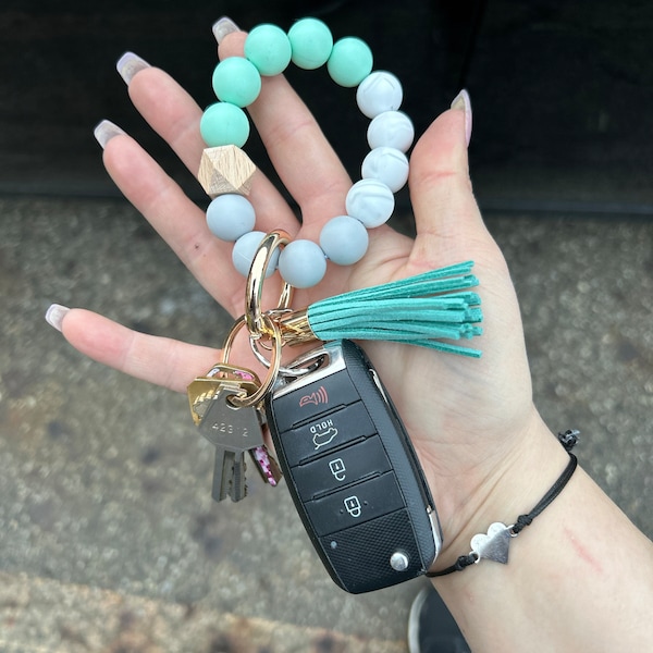Bangle Key Ring | Bracelet Key Chain | Wristlet Keychain | Silicone ...