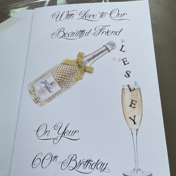 Personalised Birthday Card, Money Wallet. Wife, Daughter, Granddaughter - View #6