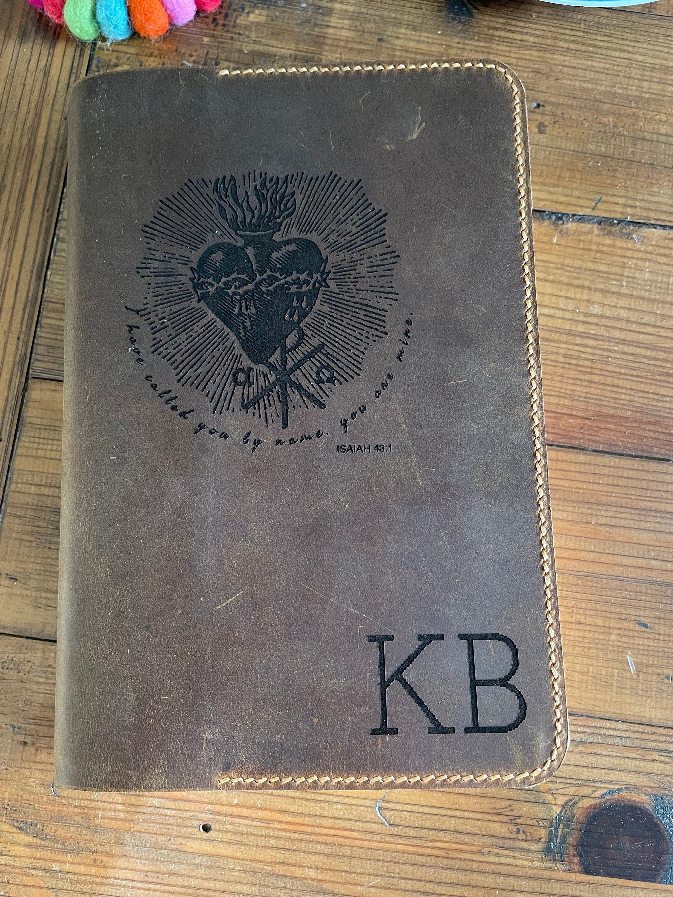 Personalized Leather cover for bible KJV , Custom leather holy bible book case cover christian gifts for men women Z04-LBBC05S