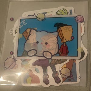 Garfield added a photo of their purchase