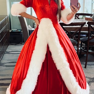 Christmas Red Dress | Christmas Red Gown | Custom Christmas Costume | White  Christmas Betty Dress - Etsy