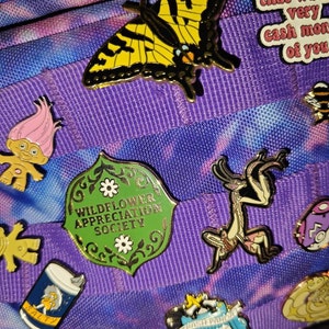 Wildflower Appreciation Society Enamel Pin - Cottagecore, Flower Gift, Fantasy Pin, Nature Hippy Daisy Flowers