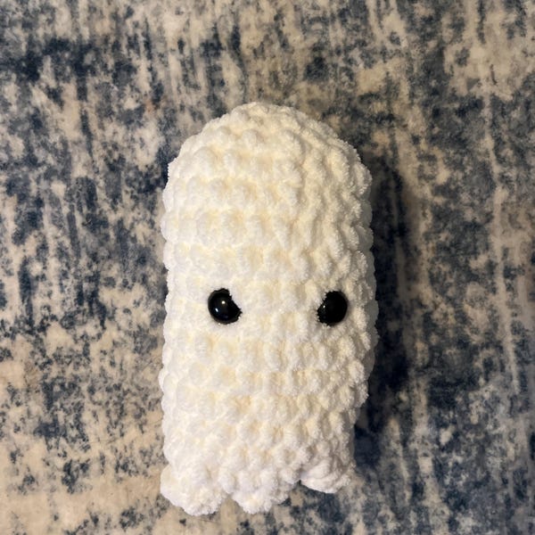 Bundle: Big & Mini Ghost Crochet Patterns, No Sew Plush Halloween Decor ...