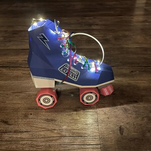 ペーパークラフト ローラースケートシューズ、3Dテンプレート