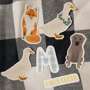 Blue Plymouth Rock Chicken With Wildflowers Sticker | Etsy