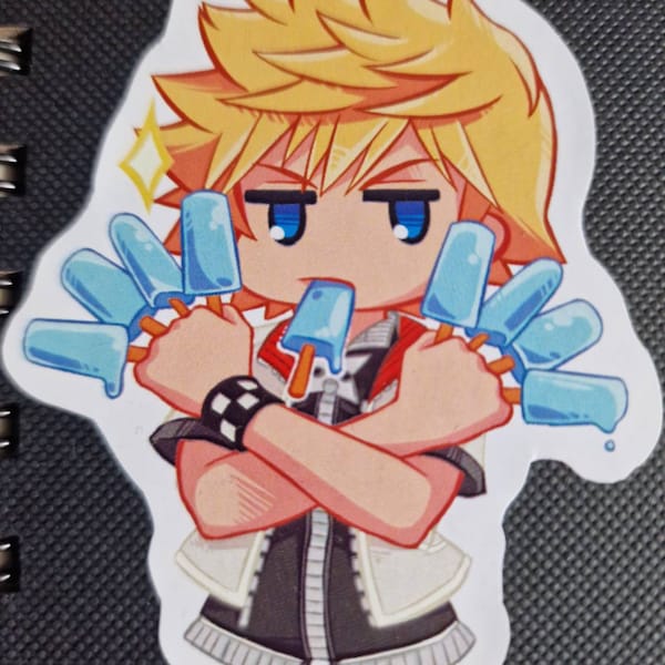 Kingdom Hearts Roxas Funny Stickers - Etsy