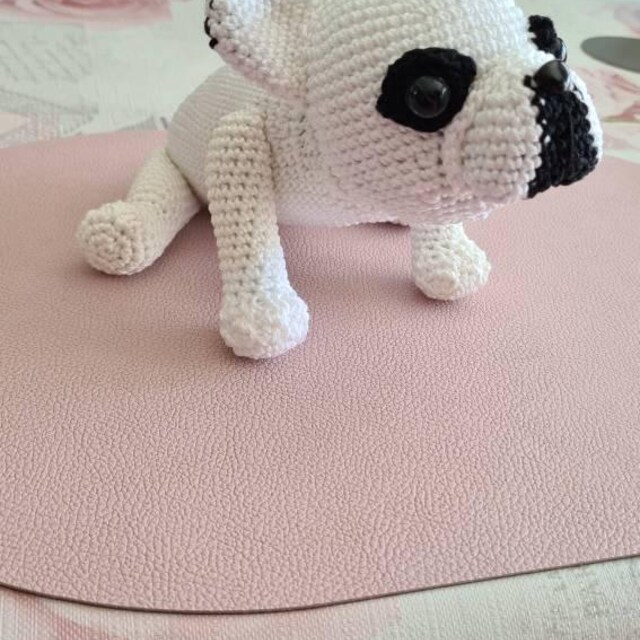 フレンチブルドッグの子犬のかぎ針編みパターン、フレンチブルドッグの