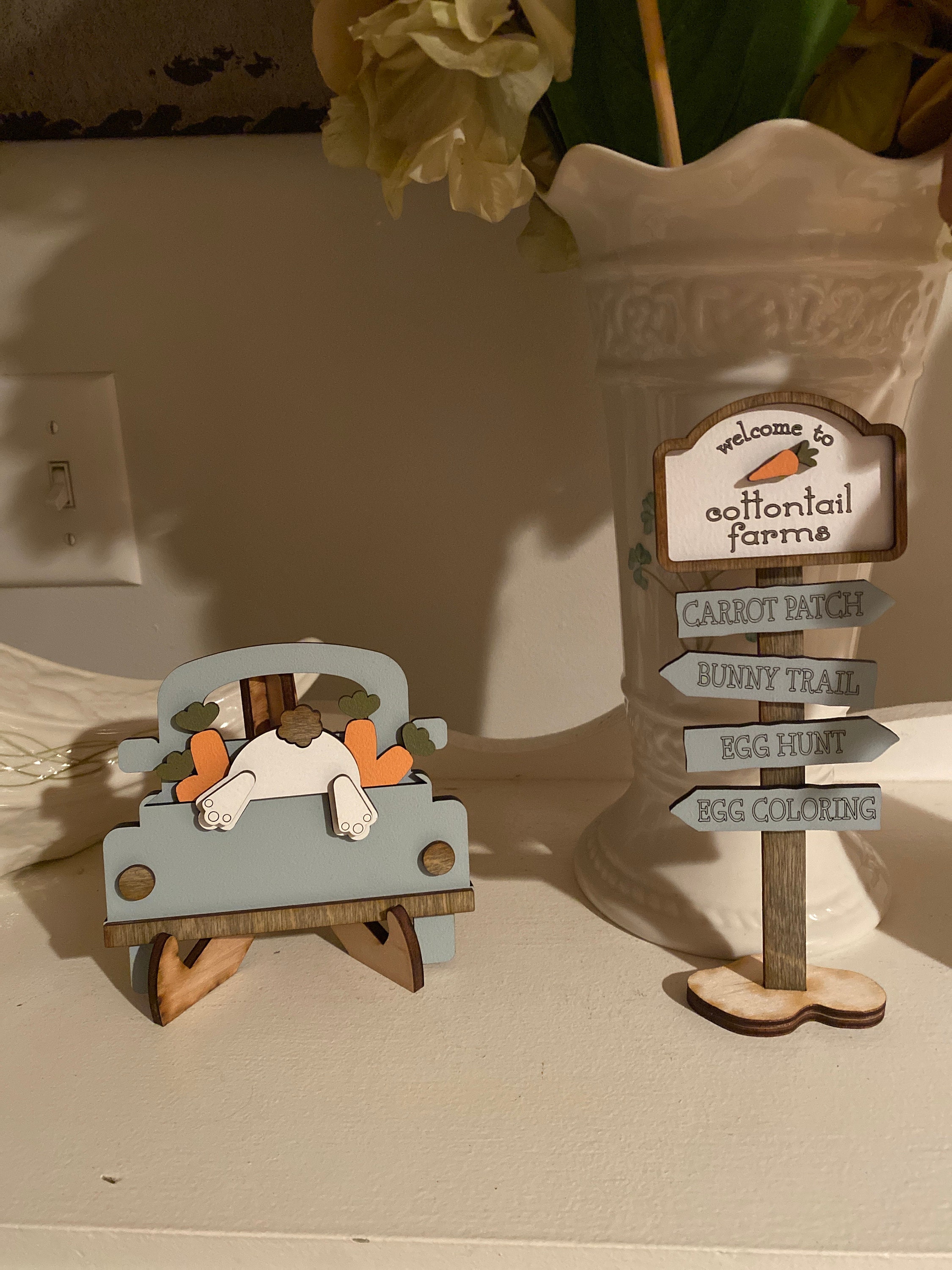 Easter Decor for Tiered Trays | Easter Tiered Tray Decor | Easter Tiered Tray | Easter Table Decor |  Easter Decor Farmhouse | Easter Decor