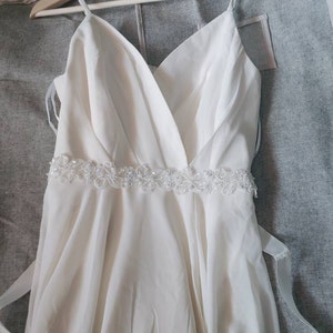 Ivory Beaded Embroidery Flower Sash Ivory Wedding Sash Belt | Etsy